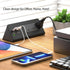 Nightstand Edge Mount Power Strip with USB-C Ports, 3 AC Outlets & 4 Fast Charging USB Ports for Home Office