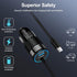 Android 60W USB Type C Car Charger Adapter, Fast Charging for Samsung Galaxy S23 Ultra/S23+/A14 5G/A54/A34