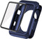 Wolait 42mm Compatible Apple Watch Case, Rugged Protective Case + Tempered Glass Screen Protector, Navy for Series 3,
