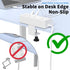 colstar 20W 10FT Desk Clamp Power Strip with USB, USB C Fast Charging, Clamps Securely to Desk Edge, Flat Plug