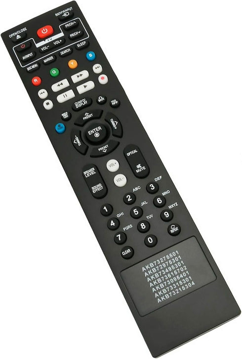 New Replacement Remote Control AKB73615702 for LG Blu-ray Disc DVD Player Models BP420, BP520, BP620, and More