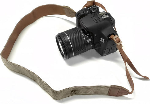 1 Pack, TENOC Vintage Camera Strap Canvas Herringbone Neck Shoulder Strap with Quick Release Buckles