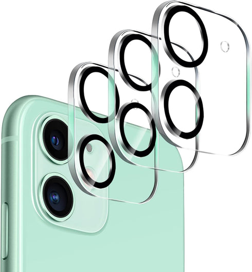Ultra HD Camera Lens Protector for iPhone 11 & 12 Mini - 3 Pack, 9H Hardness, Anti-Scratch, Case Friendly, Easy Install.