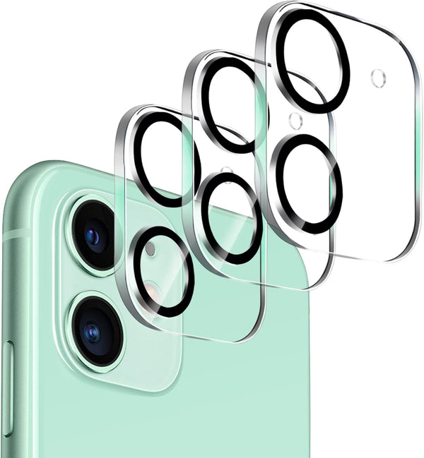 Ultra HD Camera Lens Protector for iPhone 11 & 12 Mini - 3 Pack, 9H Hardness, Anti-Scratch, Case Friendly, Easy Install.