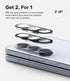 Ringke Camera Glass Multi-Layer Protection for Samsung Galaxy Z Fold 5 Camera Lens Protector, 2 Pack