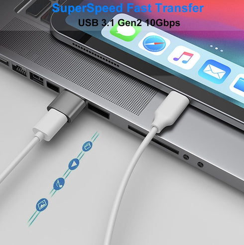 USB to USB C Adapter, USB C Female to USB 3.1 Male, Compatible with iPhone 11 12 13 14 Pro Max, Samsung