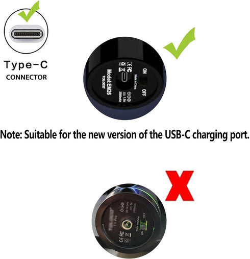 USB C AC Charger Cable for TOLOCO EM26 TO-M63 X8 Massage Gun