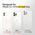 FANXI Gothic Rose Phone Case for iPhone 12/12 Pro - Shockproof TPU & Aluminum, Cute Red Rose Design for Men & Women.