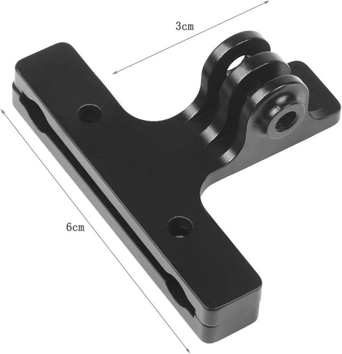 D&F 2Pcs Bicycle Saddle Rail Mount CNC Alloy Bike Camera Mount for All GoPro Hero SJCAM YI Campark Crosstour and Other Action Camera