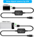 TKDY AC-L100 Charger for Sony Hi8 Handycam, USB Power Cord for DCR TRV128 TRV103 TRV130, Replace AC-L10A