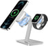 EWA 2 in 1 Magsafe Charger Stand - Aluminum Alloy Cell Phone Stand Holder for iPhone 15/14/13/12 and Apple Watch