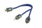 Scosche EFX Rogue RMM 2-Channel RCA Interconnect Audio Cables - 6 Inch Y-Adapter Connector for Car Stereo