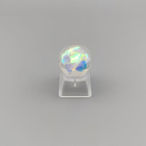 Personalized Crystal Ball Keycap Handmade OEM Profile Keycap Base DIY Custom ESC Backlit Keycap for Mechanical Keyboard MX Switch (Heart) by Elacgap