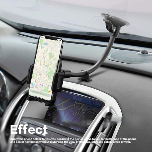 Car Phone Holder Mount, Cell Phone Holder for Car,Universal Car Phone Mount Windshield with Strong Suction, Anti-Shake Stabilizer Phone Car Holder,Compatible with All iPhone Android Smartphone by VAGURFO
