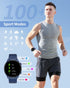 RIVERSONG Smartwatch for Men Women, 1.52" Fitness Watch, Heart Rate/Sleep/Blood Oxygen Monitor, AI Voice, Navy Blue