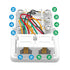 Phone Jack Surface Mount Dual Port - 2 Phone Line Telephone Jack Box with 8 Screw Terminals to 2 RJ11 (White)