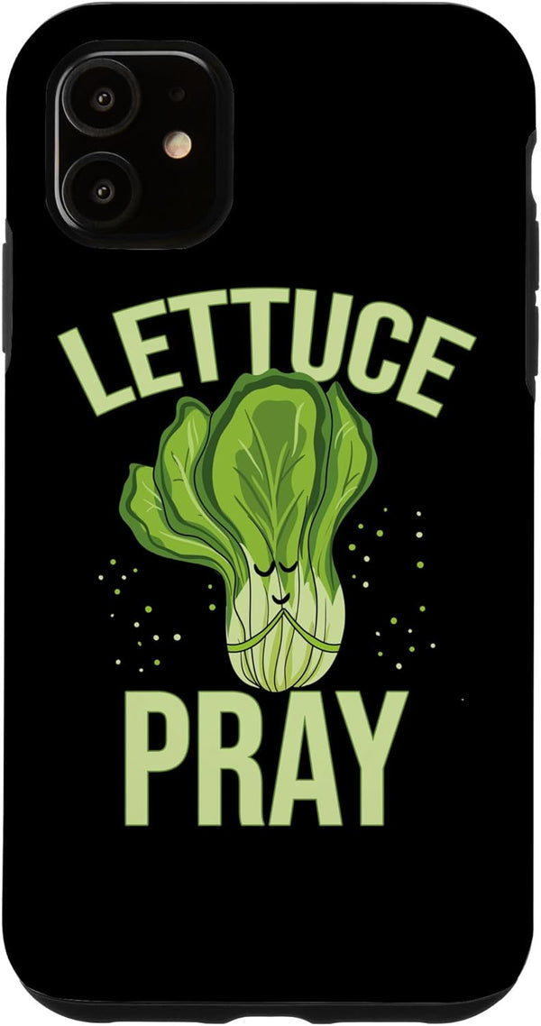 Lettuce Pray Gifts Lettuce Pray Funny Christian Pun Case for iPhone 11
