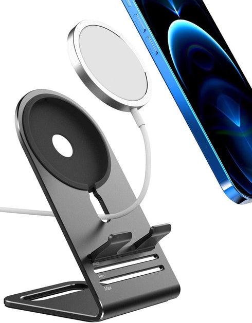 HALLEAST Magsafe Charger Stand, 2022 Aluminum Alloy Holder for Apple iPhone 14 Plus/Pro Max/Pro/14/13/12 Series