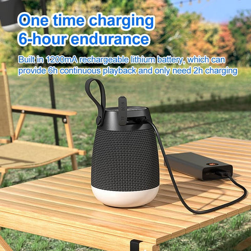 thl 360 5.3, IPX5 6H Portable Bluetooth Speaker with Music Rhythm Lights, Bluetooth Waterproof, Playtime, TF