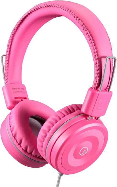 Shop noot Kids Headphones K22: Foldable Stereo, Tangle-Free 5ft Cord, 3.5mm Jack, On-Ear for iPad, Kindle, Travel,