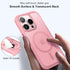Vooii iPhone 13 Pro Case, Pink Translucent Matte, Shockproof & MagSafe Compatible, Protective Cover for 6.1" iPhone 13
