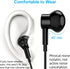 3.5mm Earbuds Noise Canceling Headphones with Microphone, Magnetic in-Ear Wired 3.5mm Jack Earphone for Moto G Power