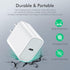30W USB C Wall Charger, Fast Charger Power Adapter for iPhone 13/12 with PD 3.0 Type C Charging Block, 1 Pack