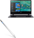 BoxWave AccuPoint Active Stylus Pen for Acer Swift 7 (SF714), Metallic Silver with Ultra Fine Tip
