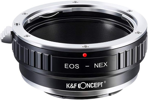K&F Concept Lens Mount Adapter for Canon EOS Lens to Sony Alpha Nex E-Mount Camera Body, Manual Focus