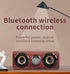 Retro Wooden 5.0 Bluetooth Speaker, Wireless Dual Loudspeakers, 10W Speaker with Superior Sound, Redwood
