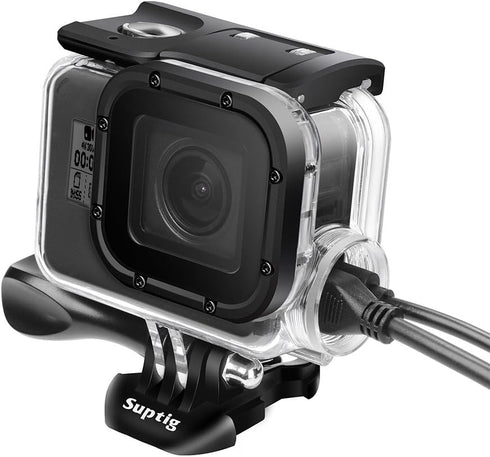 Suptig Replacement Waterproof Case Protective Housing Compatible for GoPro Hero 7 Black, Hero 5, Hero 6 for Underwater