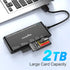 Rocketek 3.0 7-in-1 MMC Read/Writer(5Gbps) USB SD Card Reader, Multi Memory Card Reader for SD SDXC SDHC Micro SD CF MS