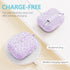 Fashion Engraving Leopard Case Compatible for Airpods Pro 2 Case Cover 2022, Soft Silicone, Front LED Visible, Lavender