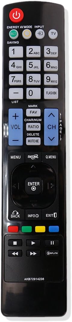 New LG Remote Control AKB72914238 for TV 42PJ350, 42PJ350-UB, 50PJ350, Sub AKB72914201, AKB72914207, AKB72914209