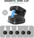 Magnetic Cable Clips, Self-Adhesive Cord Holder, Smooth Adjustable Wire Keeper for Desk, Nightstand, Home, Office