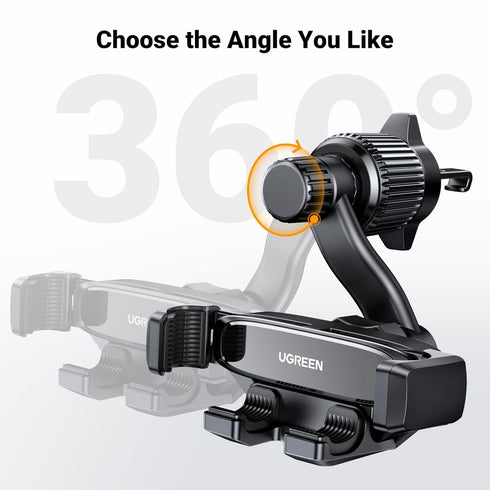 UGREEN Car Phone Holder Vent Mount, Never Blocking Air Vent Clip Compatible with iPhone 15/14/13/12 Pro Max Mini Plus,
