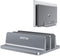 OMOTON Updated Dock Version Vertical Laptop Stand, Adjustable Desktop Holder for MacBook/Surface/Samsung/HP/Dell/Chrome