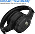 Wireless Headphones with FM Radio and Bluetooth 5.0, Rechargeable Portable Headset for Jogging, Cycling