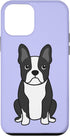 Purple Art Boston Terrier iPhone 12 Mini Case - Perfect Gift for Baby Dog Lovers!