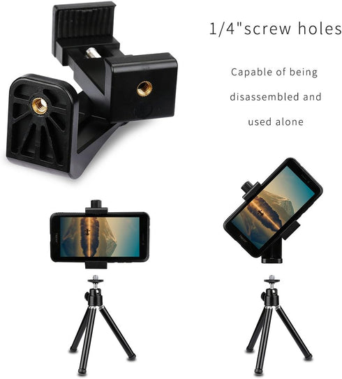 AFAITH Cell Phone Tripod Mount with Remote, Phone Holder Adapter Selfie Monopod for iPhone 16 15 14 13 12 11