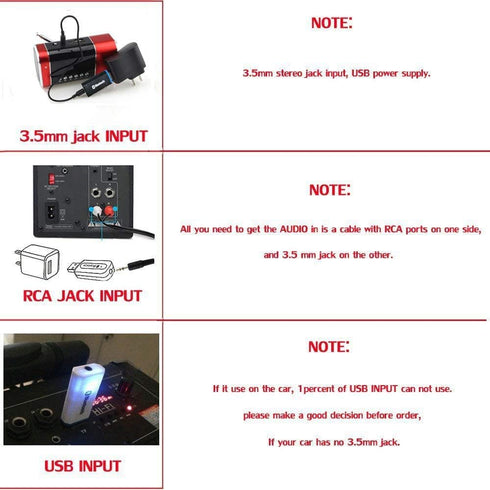 USB Bluetooth Receiver Adapter - Wireless Audio Adapter, Car Kit Music Receiver for Home/Car Stereo Sound System