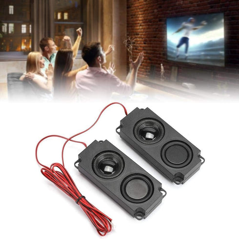 Portable Heavy Bass Loudspeaker, 8O 5W Magnetic Dual Speaker for TV Monitor, High Sensitivity