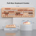KNOWSQT Wireless Keyboard and Mouse Combo, MilkTea 104 Keys Full-Sized, 2.4 GHz Colorful Keycap Set for Windows, Mac