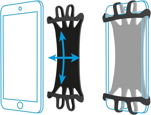 Mobilis Universal Wrist Armband 4-7" for Mobile Computers & Smartphones, Adjustable 360° Rotation, Compatible with