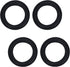 Heyiarbeit 4 Inch Speaker Rubber Edge Surround Rings, Replacement Parts for Speaker Repair or DIY (2pcs)