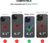 TENDLIN iPhone 15 Pro Magnetic Case - Crystal Clear Hard Back, Soft Bumper, MagSafe Compatible (Black)