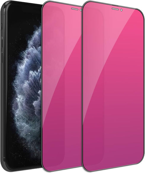 2 Pack Privacy Screen Protector for iPhone X/XS/11 Pro, Full Coverage Anti-Spy Anti Blue Tempered Glass 5.8 inch
