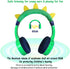 Kids Bluetooth Headphones with 85dB Safe Volume Limited SD Card Slot Music Sharing Function Adjustable Bluetooth 5.3 Aux 3.5mm Cable Included for Boys Girls School Kids Headset for ipad/Tablet