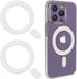 2 PCS Universal MagSafe Ring, Magnetic Adapter Sticker Compatible with iPhone 15/14/13/12/11 Pro Max Mini & Galaxy