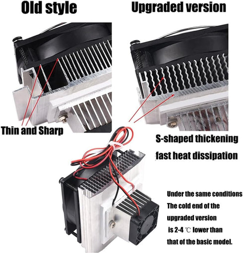 Mini Air Conditioner DC 12V DIY Thermoelectric Peltier Refrigeration Cooling System, Cooling Kit